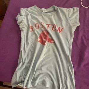 blue red sox shirt